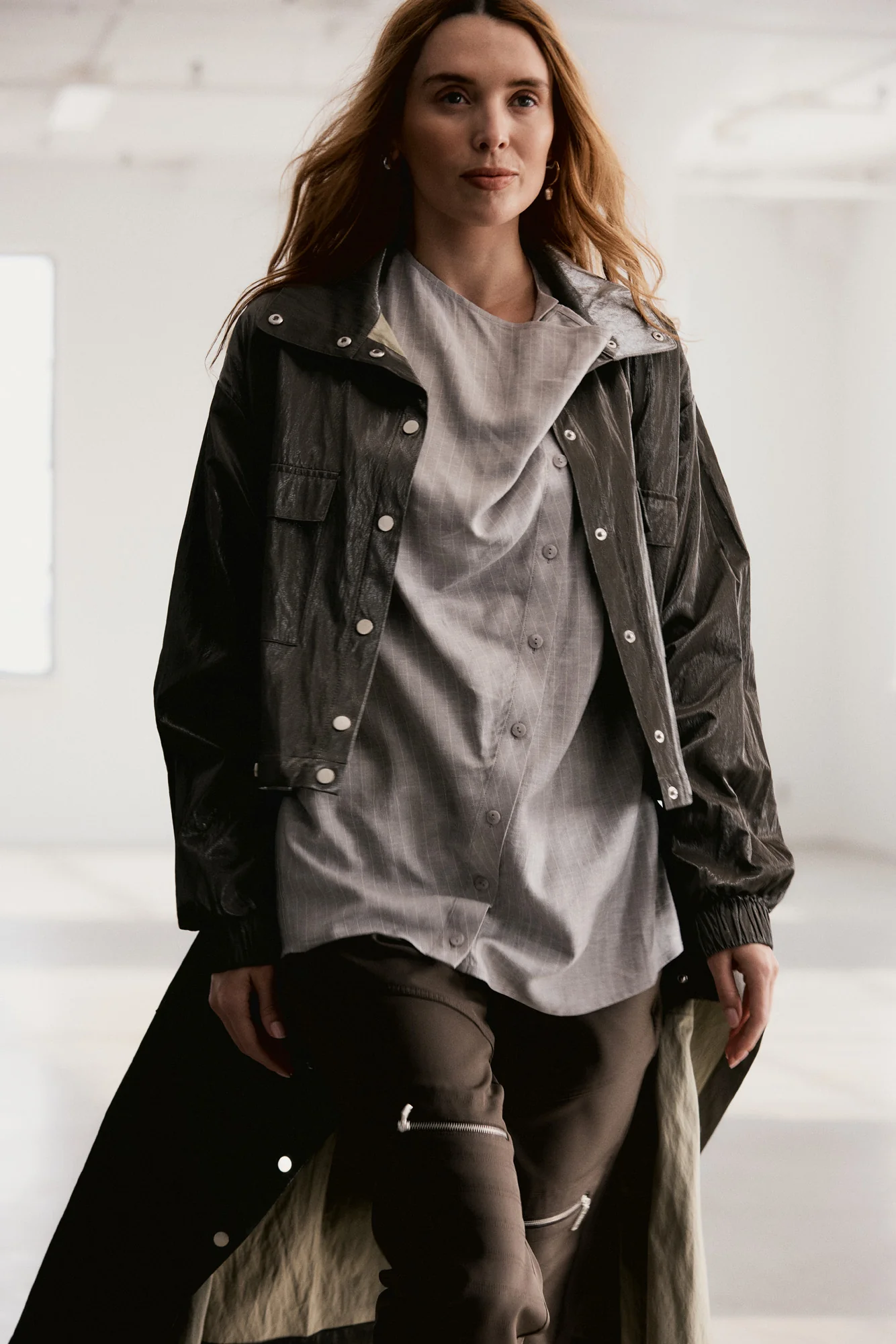 Ambrosia | Chemise lignée grise - Image 3