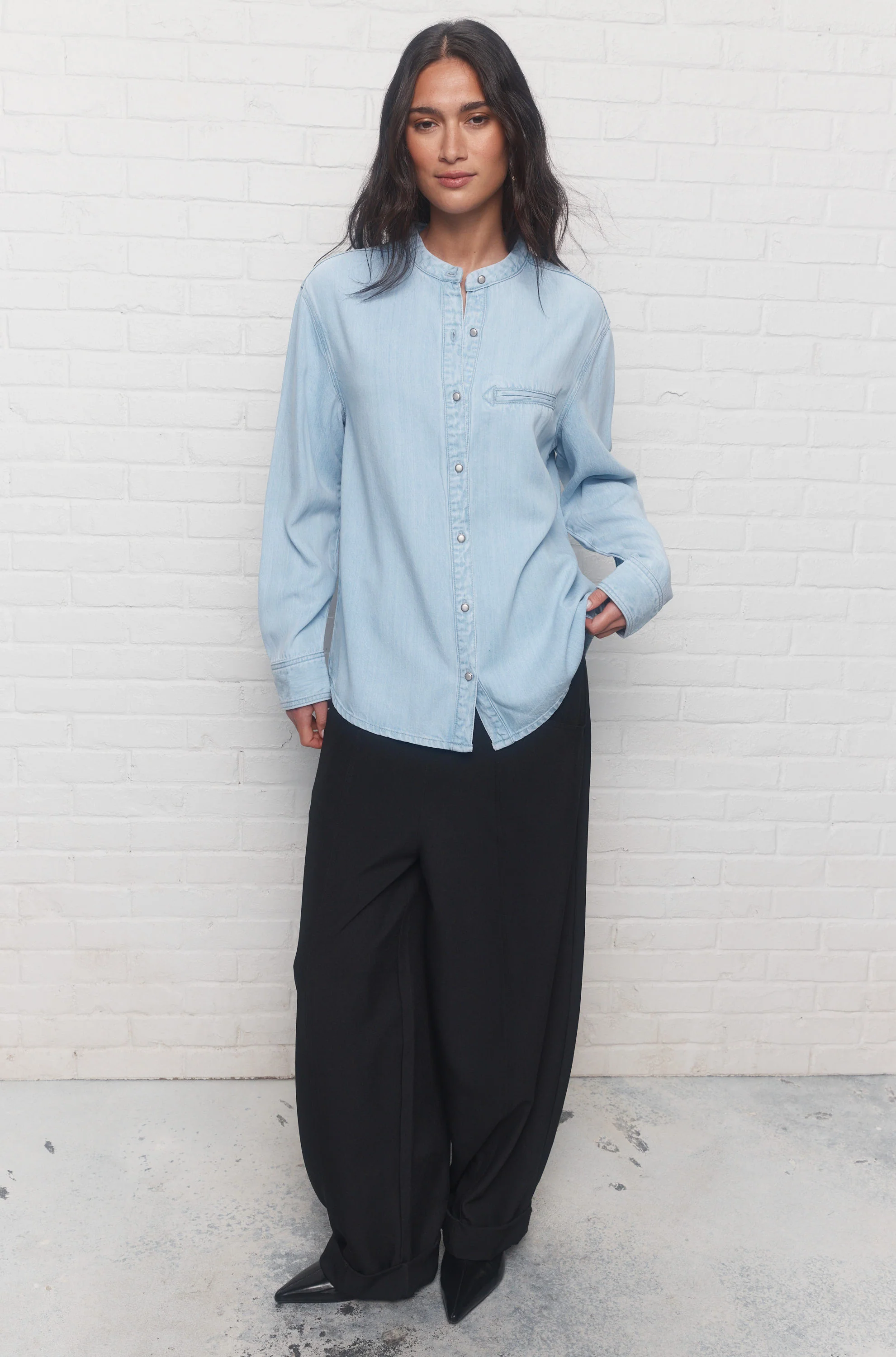 Gala | Chemise bleu délavé