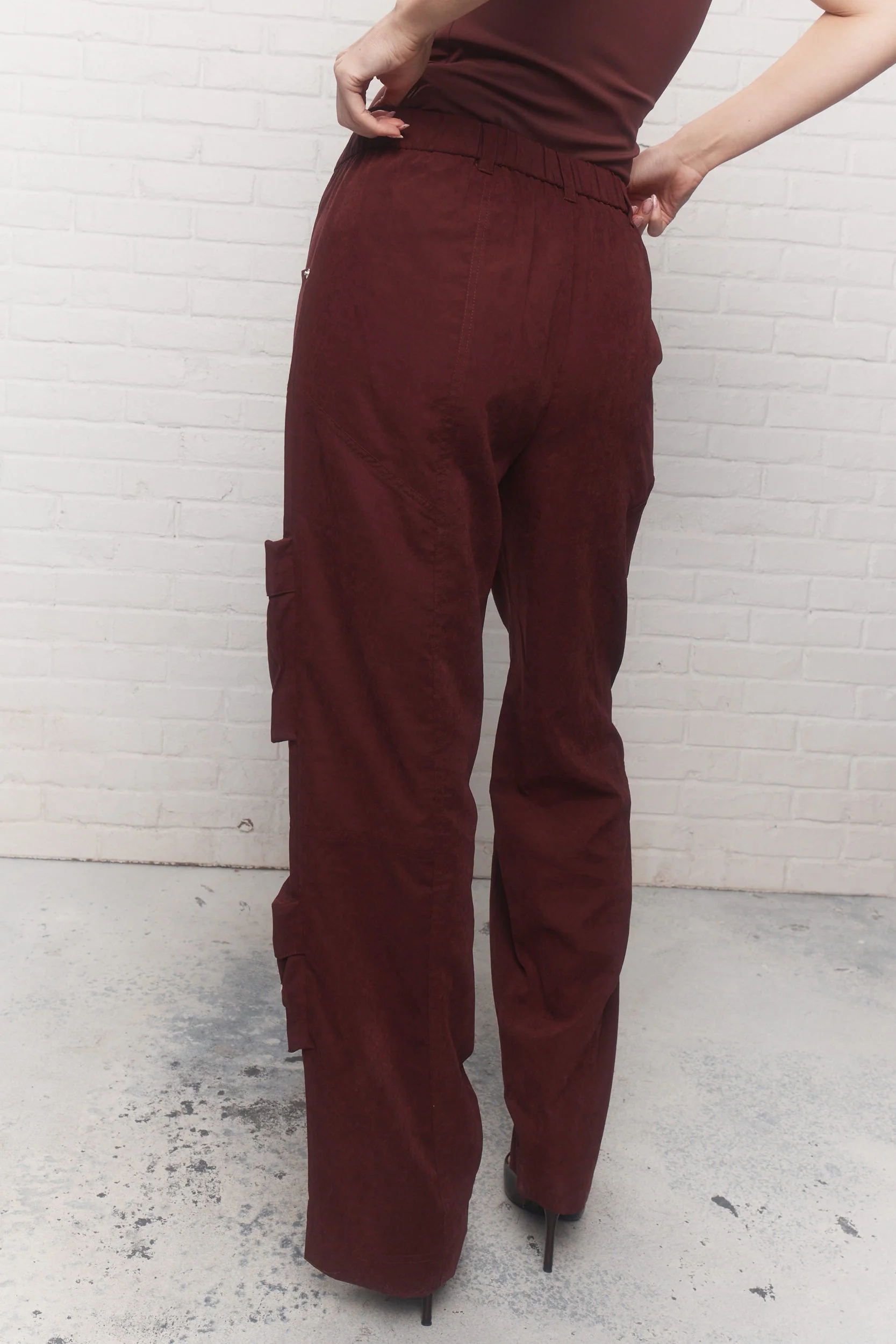 Gisele | Pantalon cargo prune - Image 5