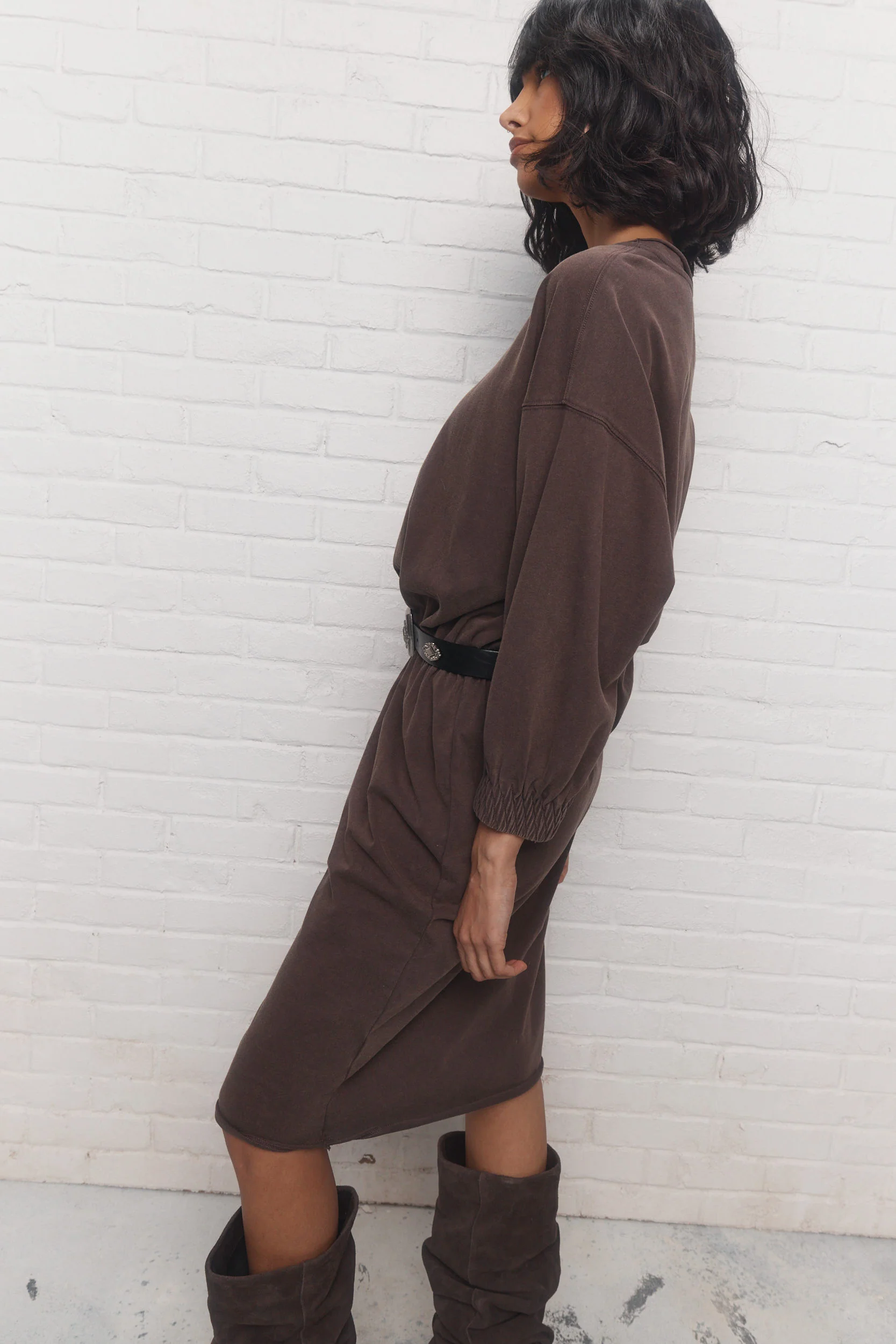 Harlow | Robe brun délavé - Image 4