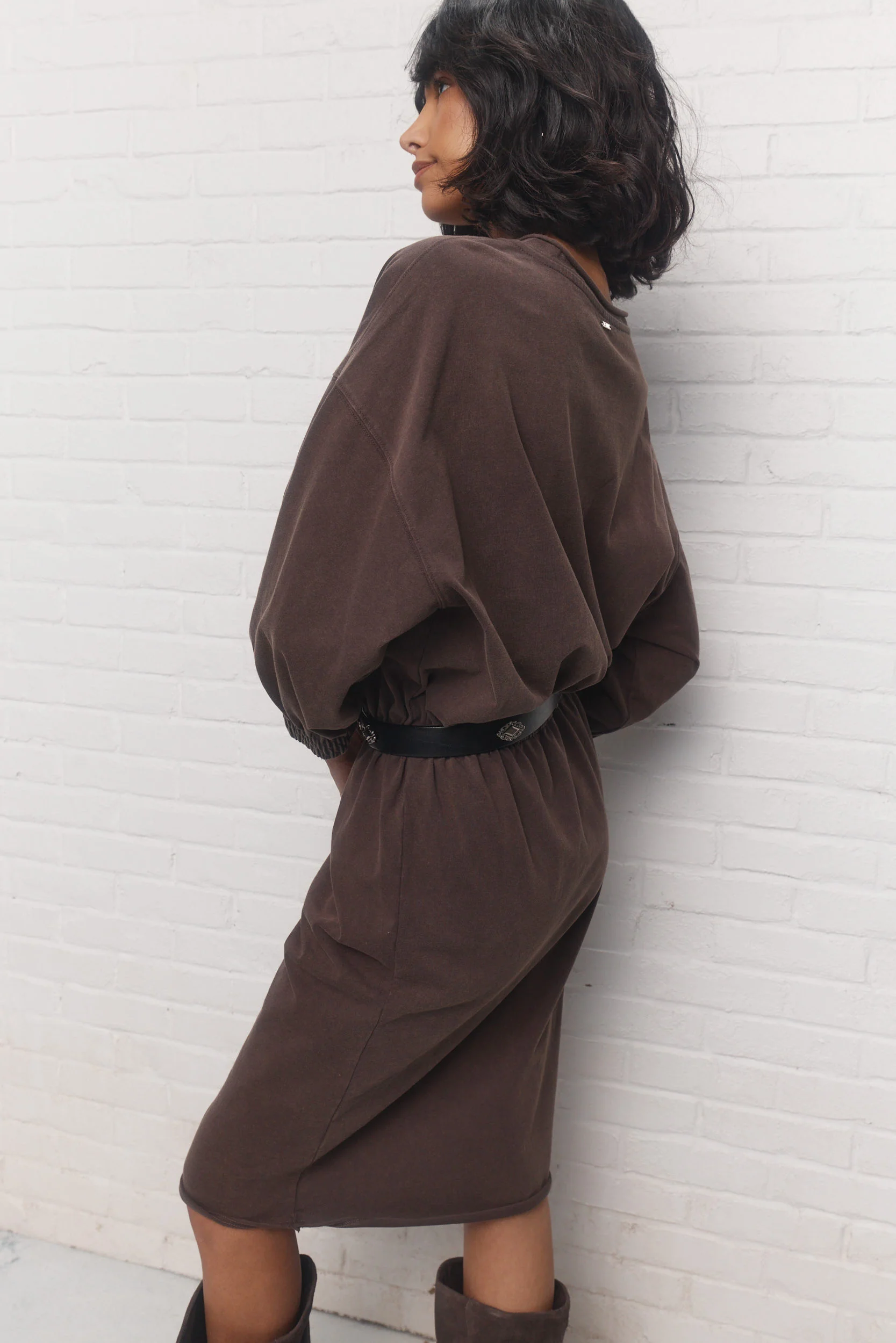 Harlow | Robe brun délavé - Image 5