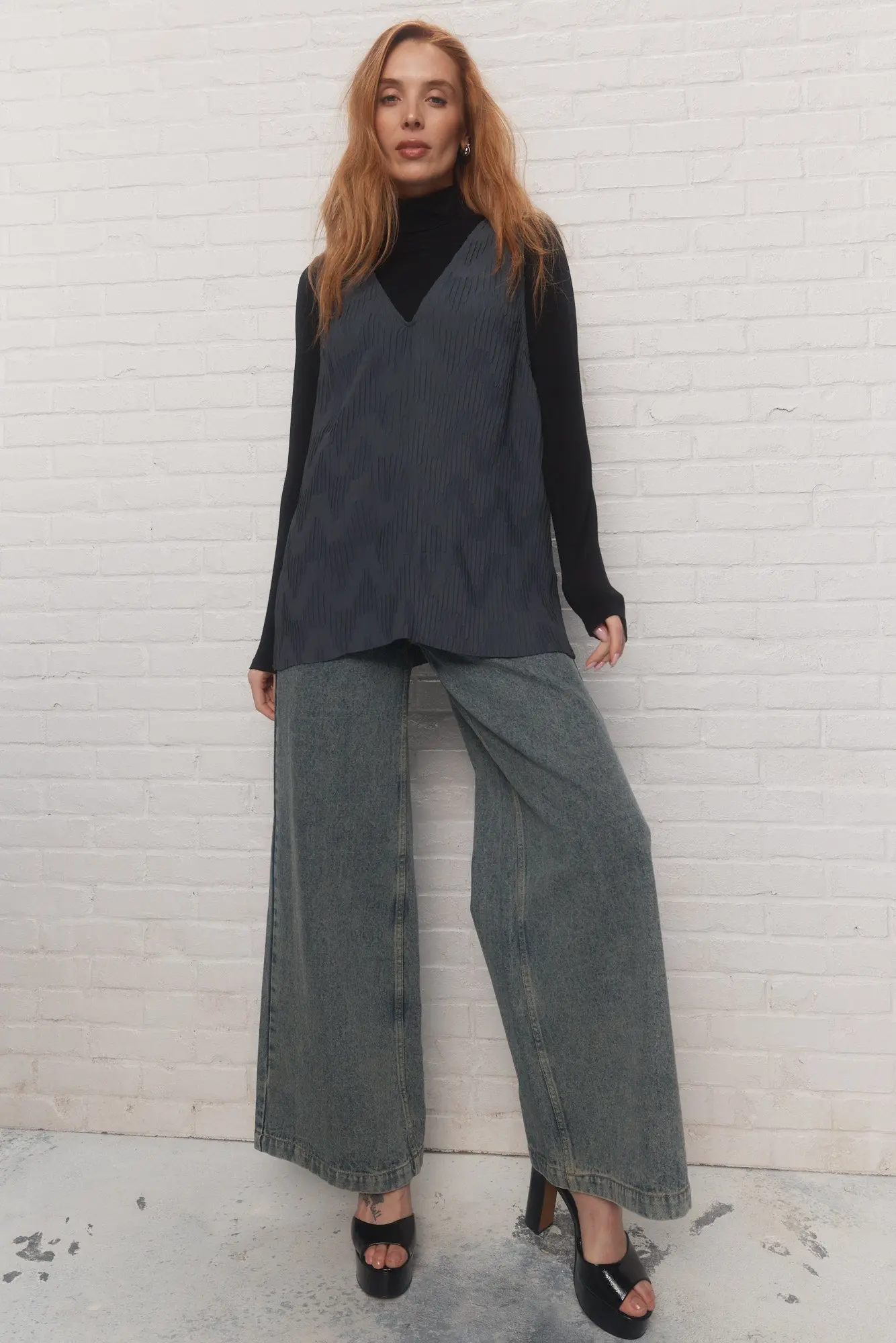 Hazel | Camisole grise ample - Image 3