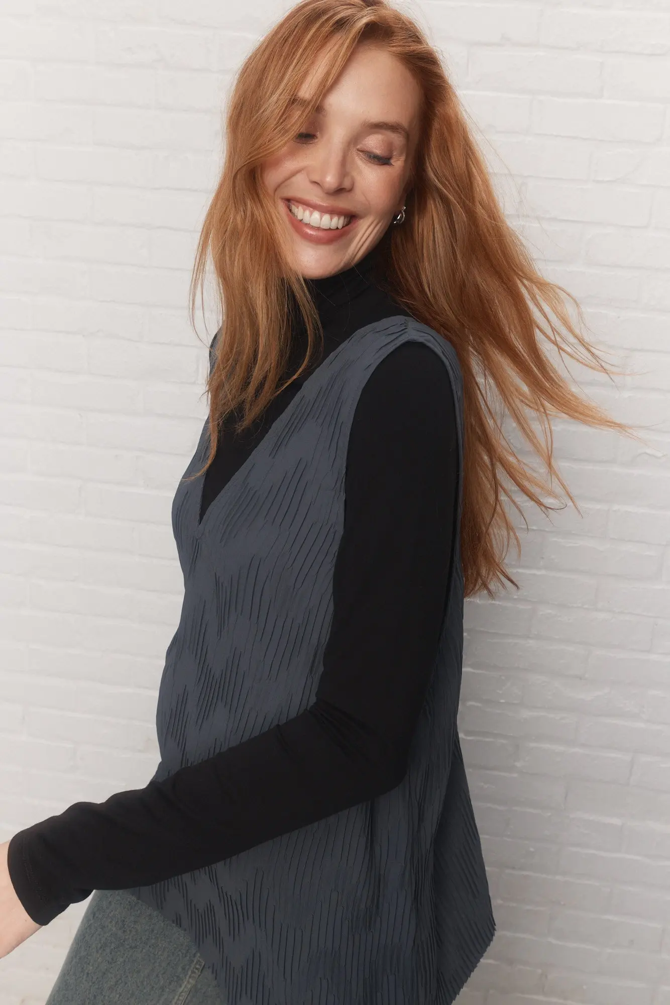 Hazel | Camisole grise ample - Image 5