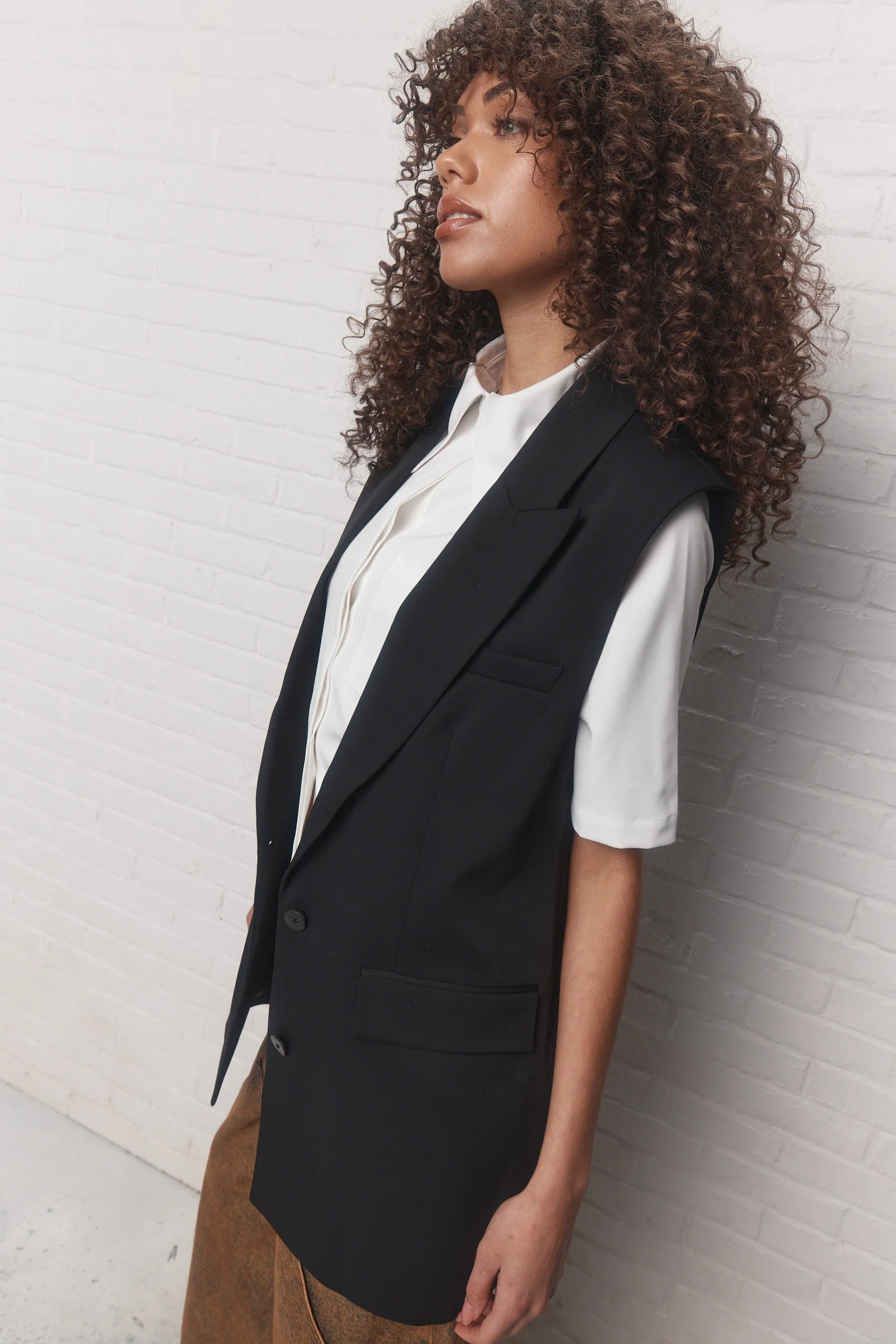 Howlett | Veston sans manches noir - Image 4