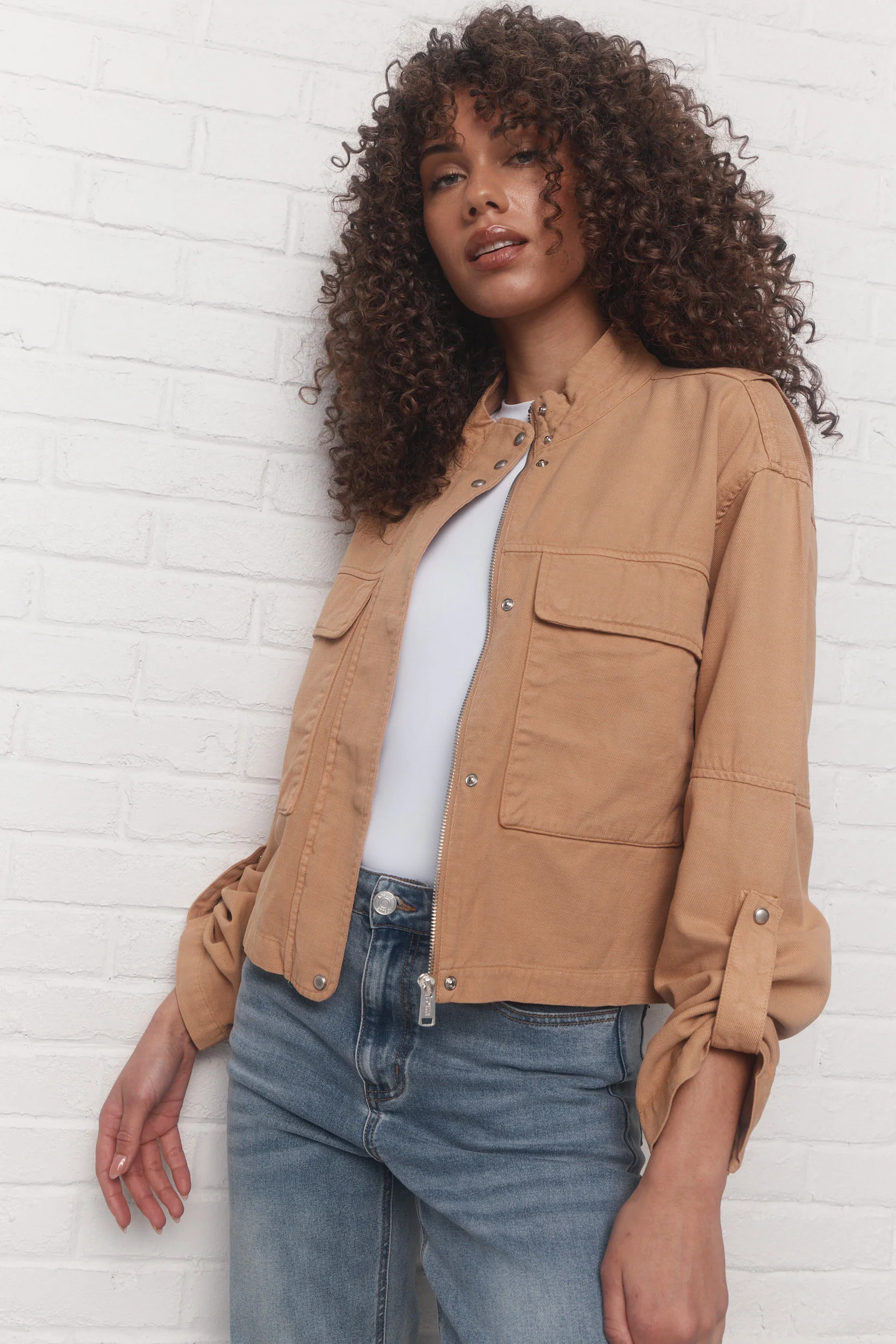 Isla | Veste beige sablé - Image 3