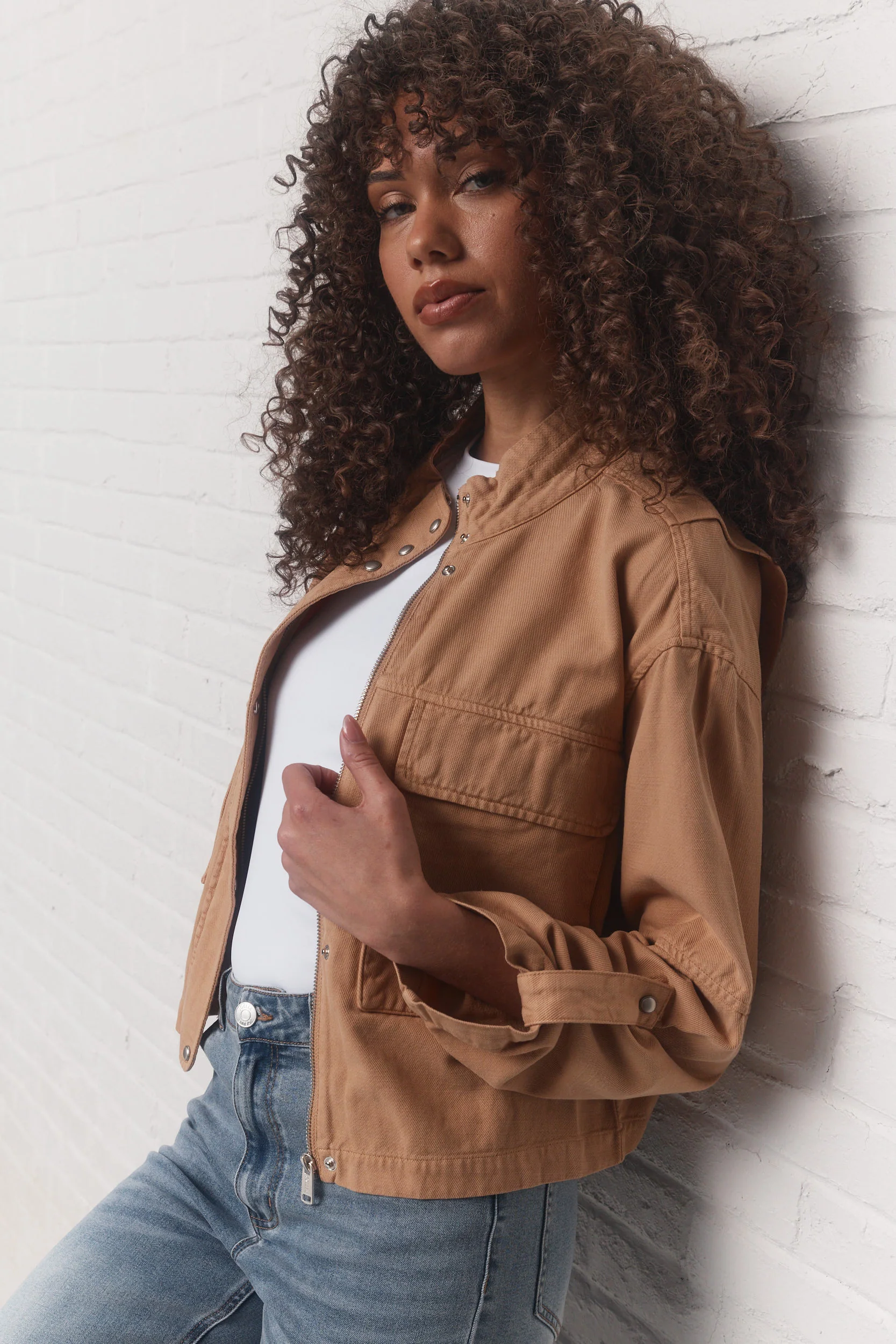 Isla | Veste beige sablé - Image 4
