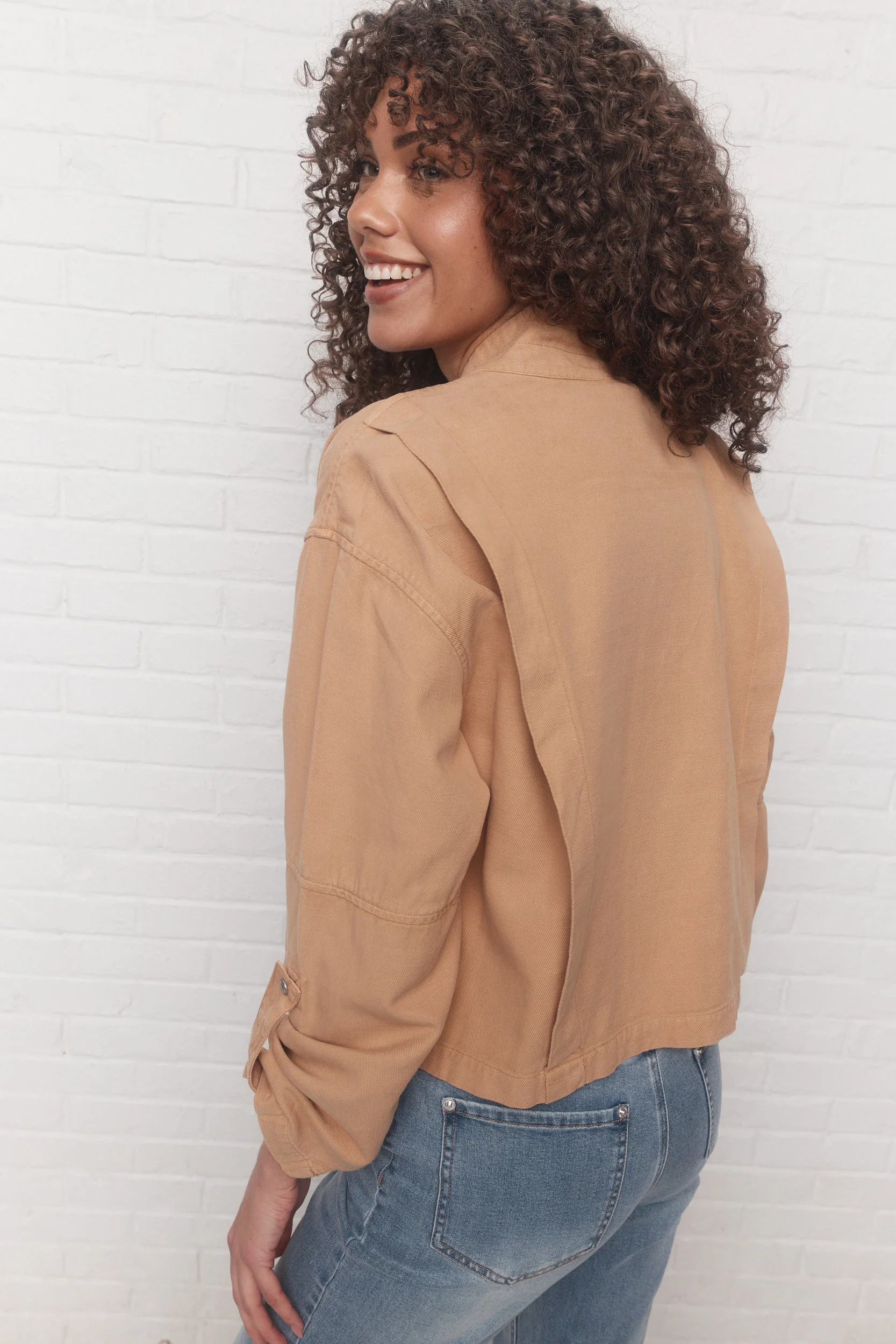 Isla | Veste beige sablé - Image 6