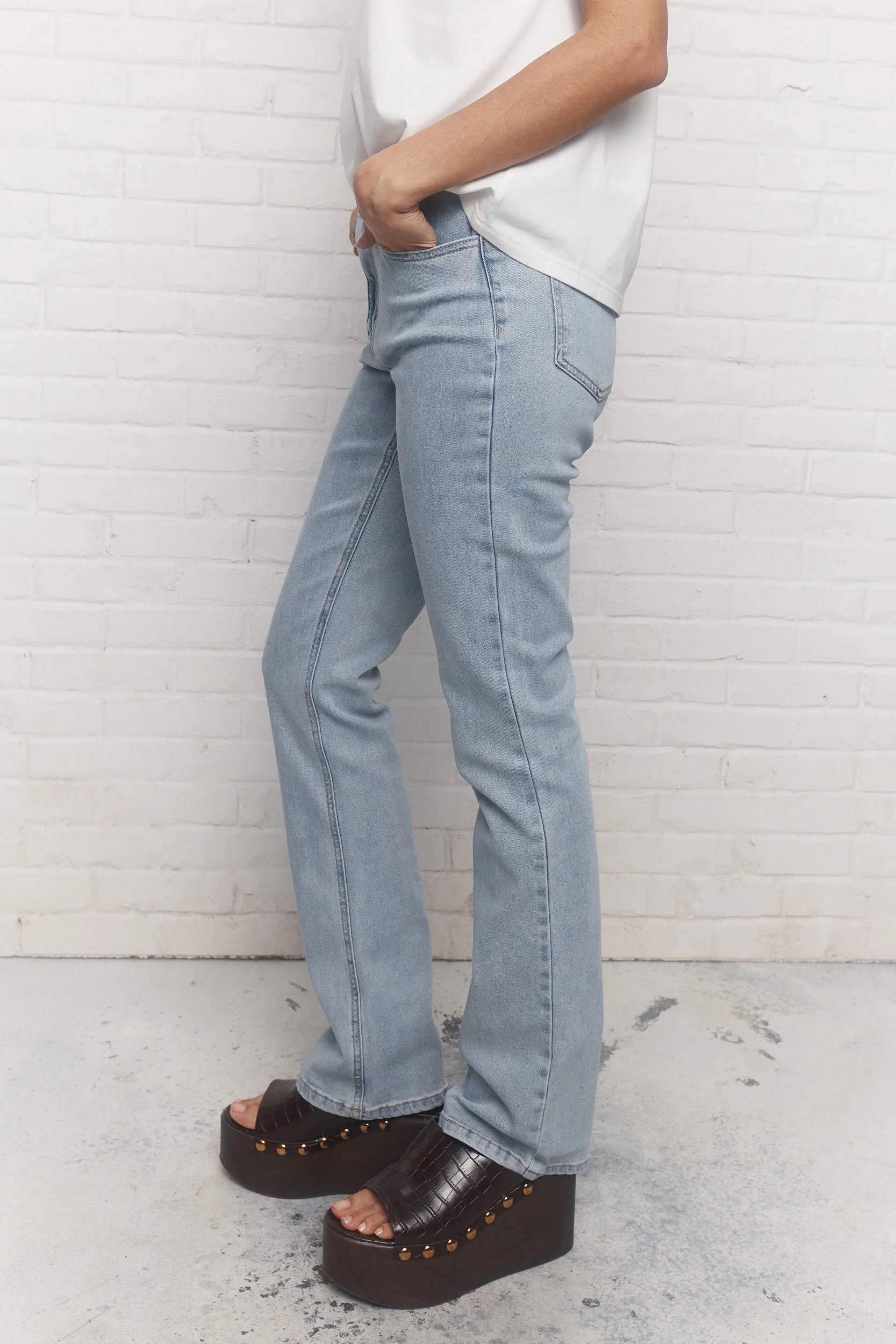 Kent | Jean bleu pâle délavé - Image 4