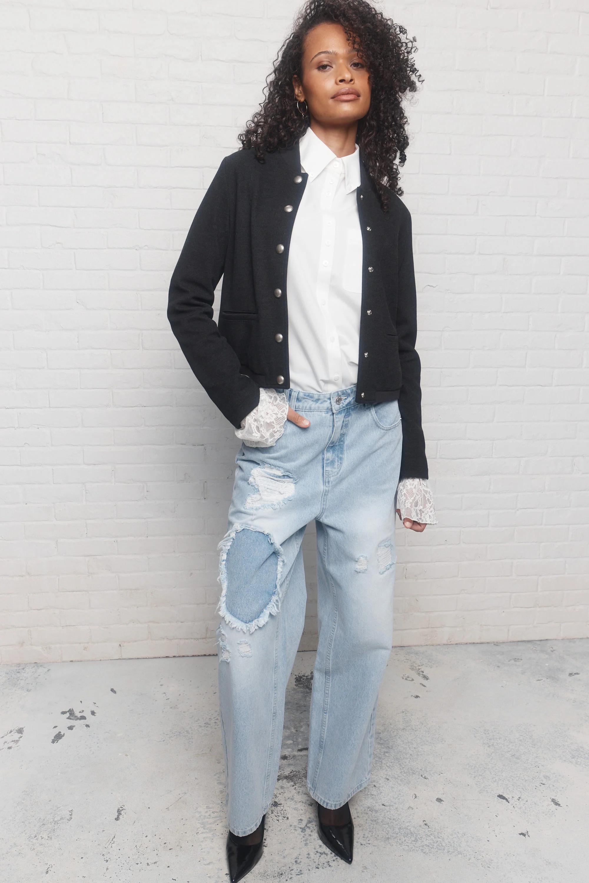 Max | Veste noire délavée - Image 3