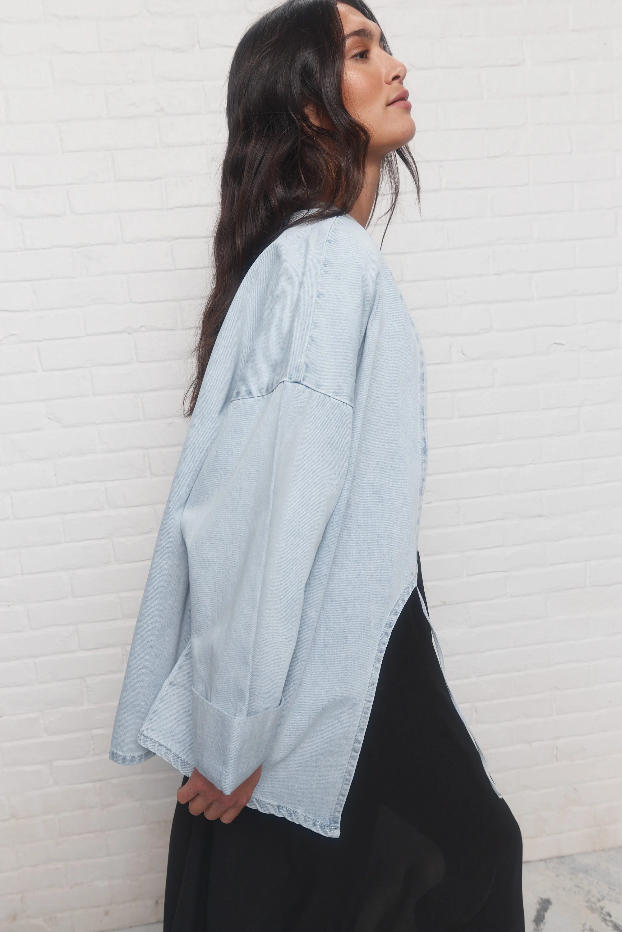 Mel | Veste Bleu Pâle Délavé - Image 4