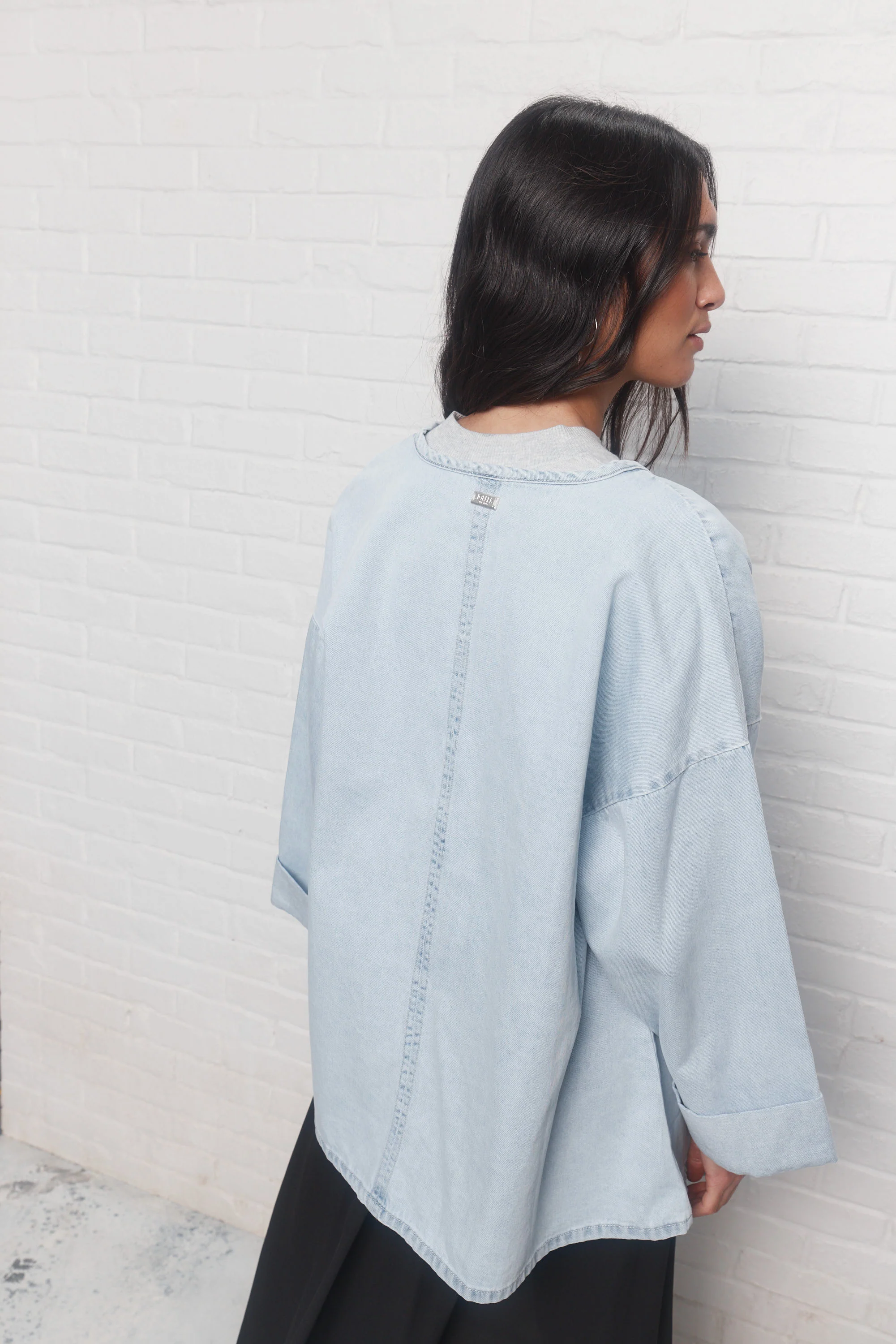 Mel | Veste Bleu Pâle Délavé - Image 5
