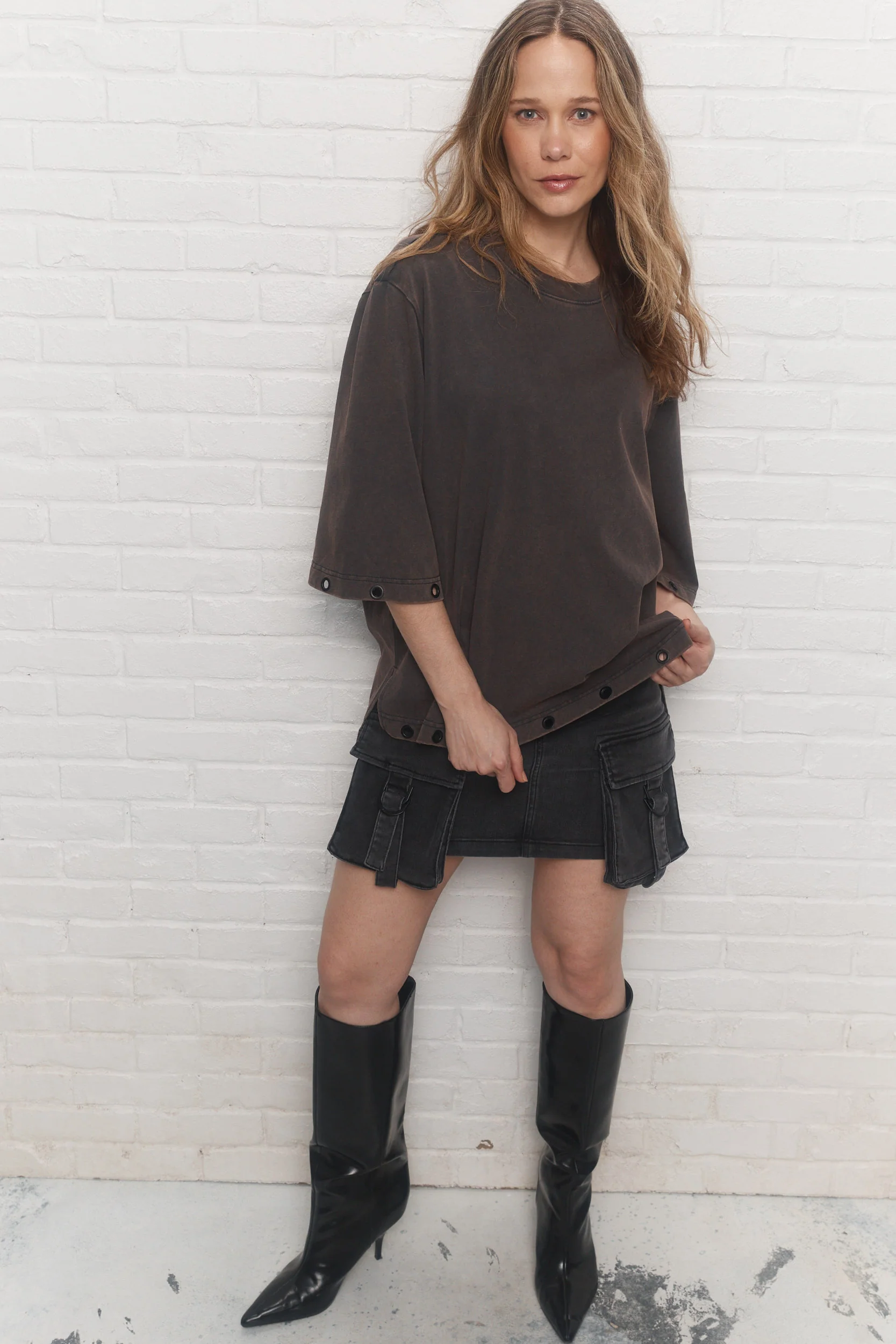 Orion | T-shirt brun délavé