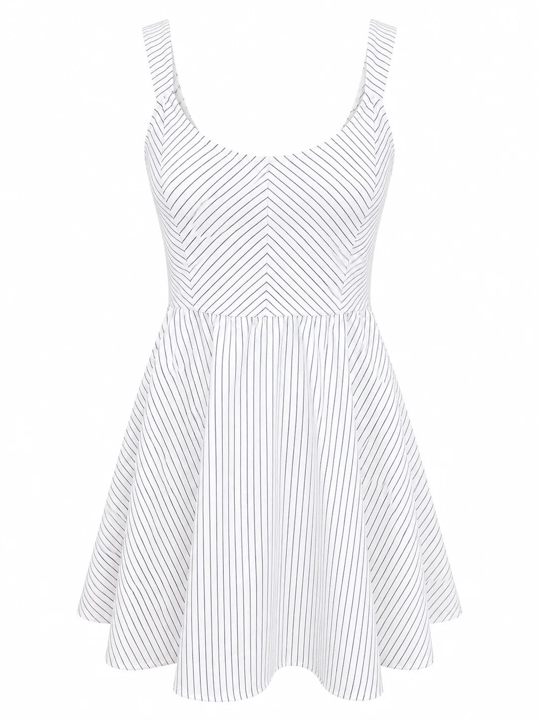 Paloma | Robe rayée blanche - Image 2