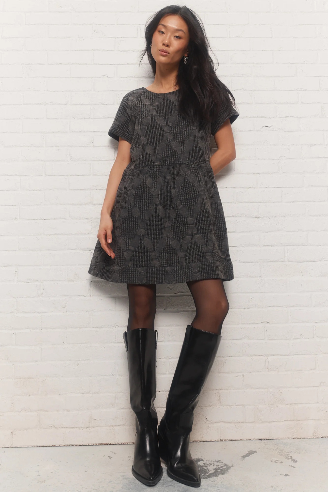 Paola | Robe courte noire - Image 3