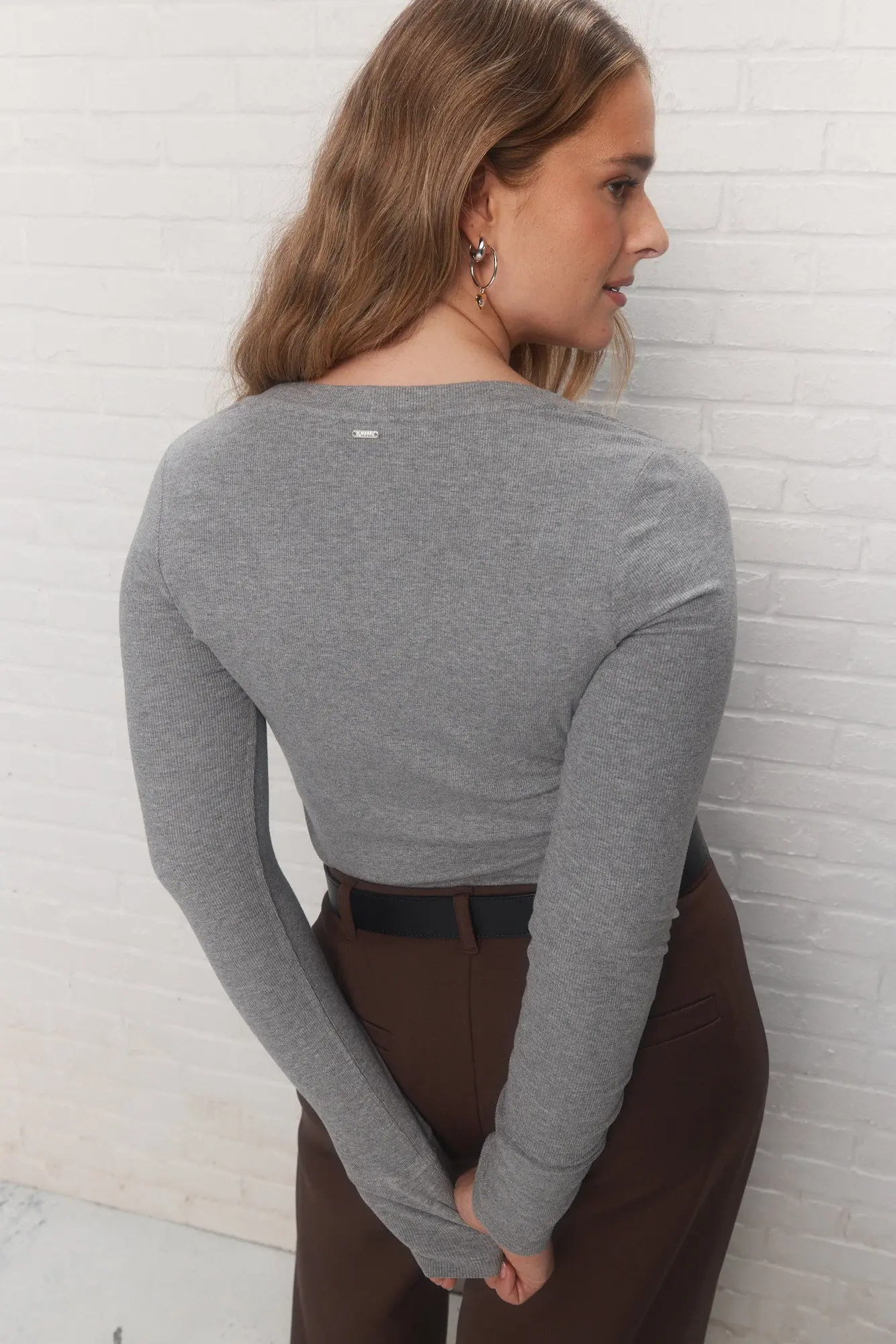 Pattie | Chandail gris à manches longues - Image 6