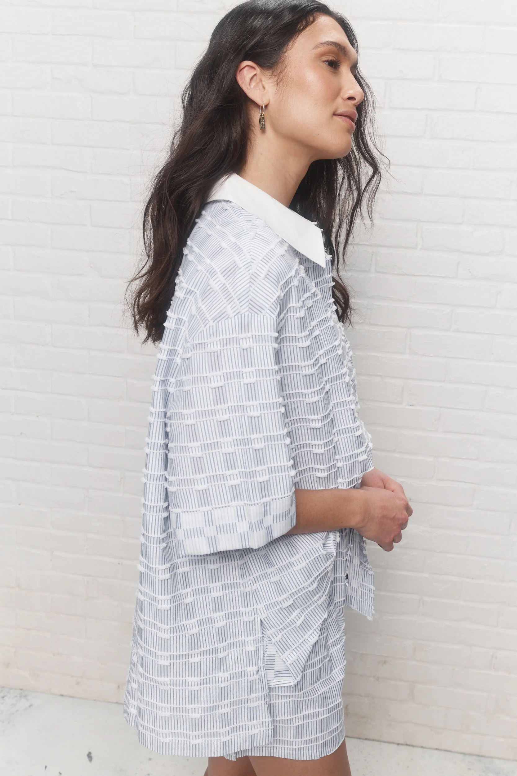 Poppy | Chemise rayée blanche - Image 4