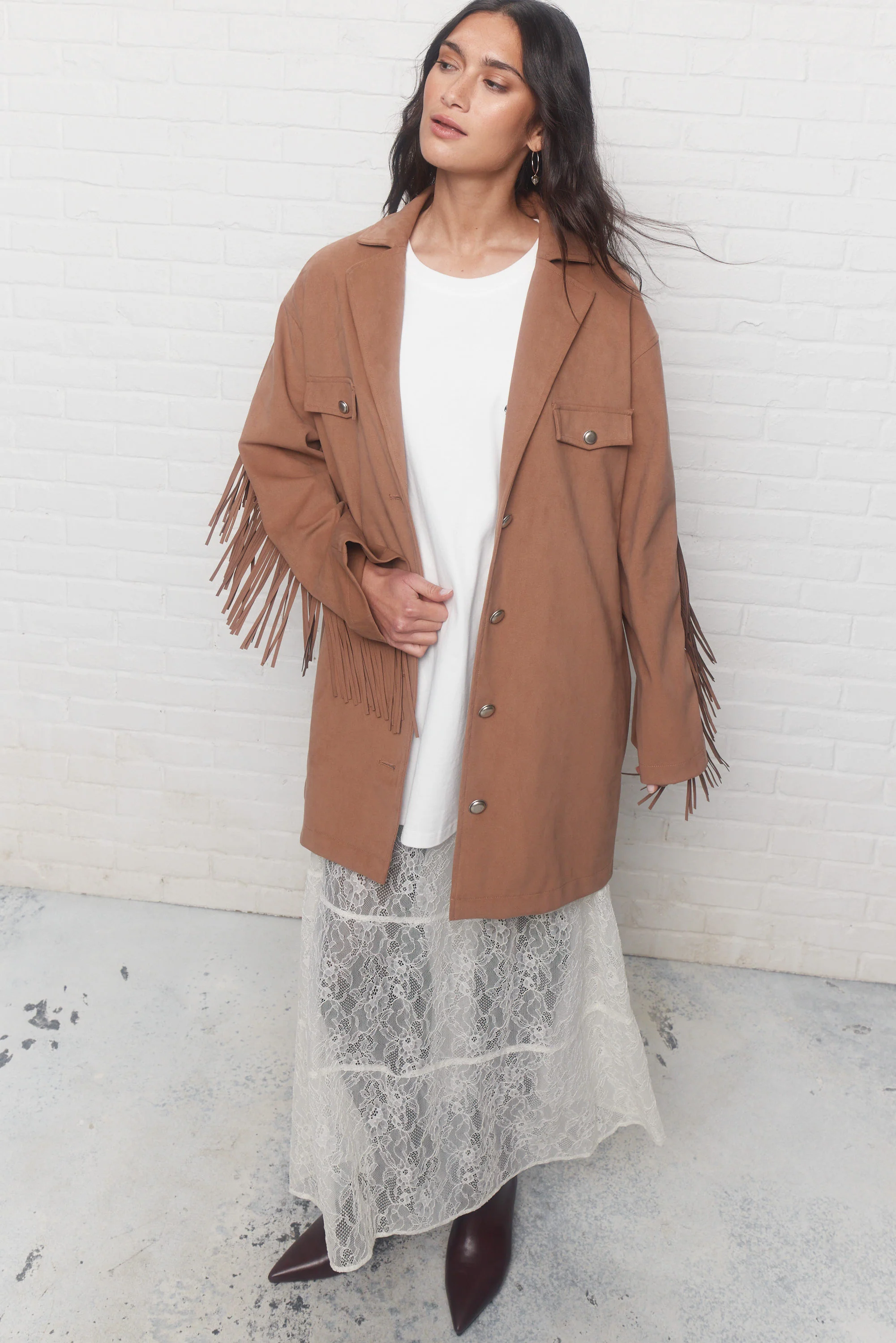 Solene | Veste tan - Image 4