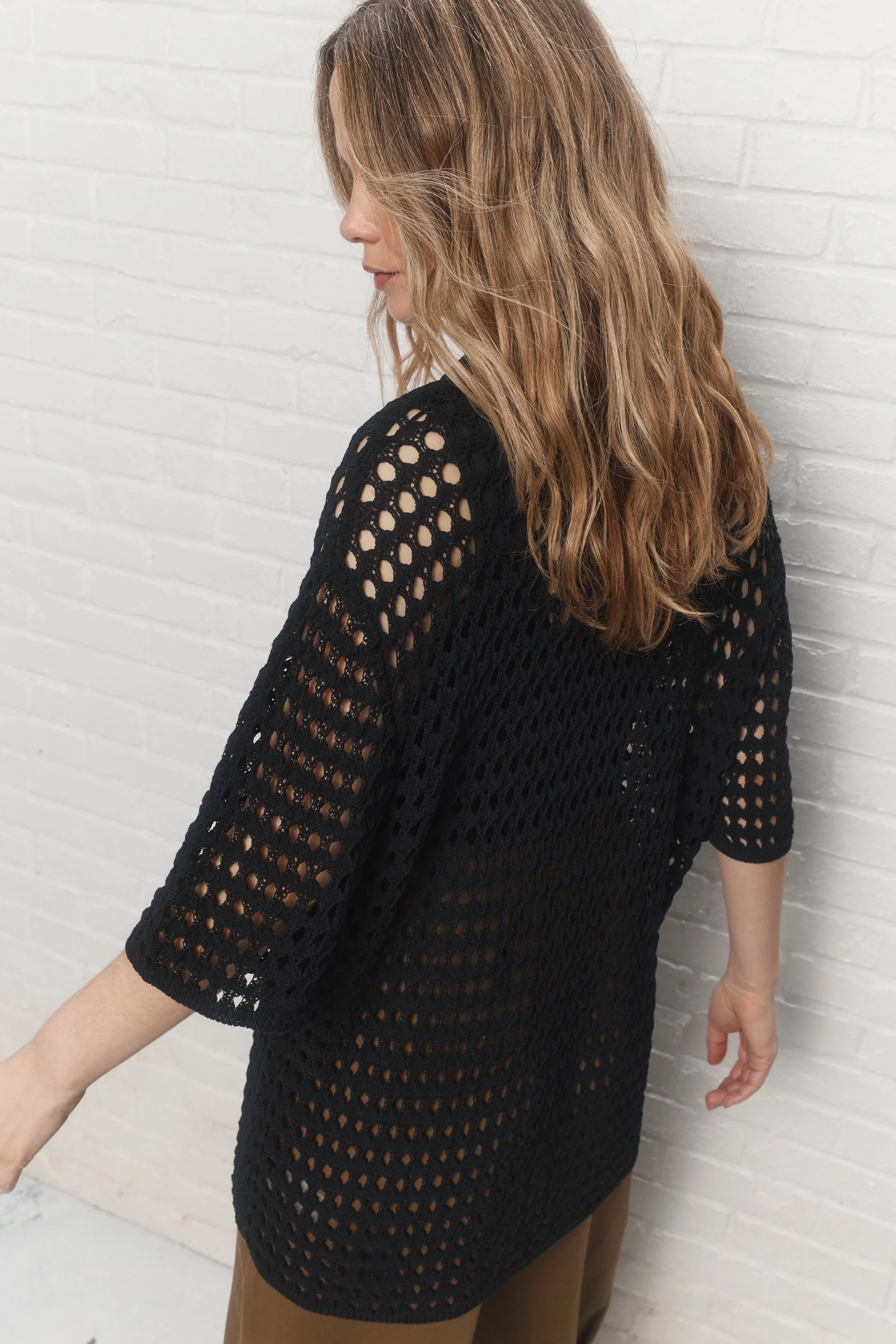 Wena | Veste en maille noire - Image 4